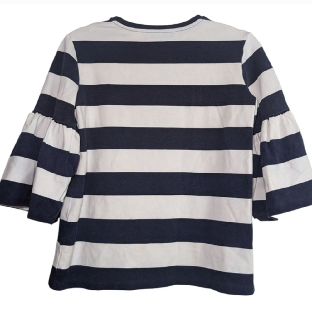 Lauren Ralph Lauren Striped Navy and White Top - Picture 5 of 6